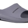 OOfos Men's OOahh Slide Sandal - Slate -fashion shoes 1100SLATE shot2