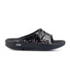 'OOFOS' Women's OOahh Slide Limited Edition - Black / Champagne Pop -fashion shoes 1103BKCHMPGNE shot1 1024x1024@2x