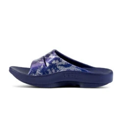 'OOFOS' Women's OOahh Slide Limited Edition - Navy / Silver / Silver Snake 13 'OOFOS' Women's OOahh Slide Limited Edition - Navy / Silver / Silver Snake -fashion shoes 1103NVYSILSNK shot4 1024x1024@2x