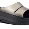 OOfos Women's OOmega OOahh Luxe Sandal - Latte 2 OOfos Women's OOmega OOahh Luxe Sandal - Latte -fashion shoes 1111BLKLATTE shot2