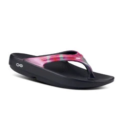 'OOFOS' Women's OOlala Luxe Thong - Magenta Sky -fashion shoes 1401MAGSKY shot2 1024x1024@2x