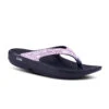 'OOFOS' Women OOlala Luxe Thong - Black / Pink Bandana -fashion shoes 1403BLKPNKBAN 2 1024x1024@2x