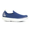 'OOFOS' Women's OOmg EeZee Low Shoe - White / Navy -fashion shoes 5072WHTNVY shot1 1024x1024@2x