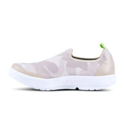 'OOFOS' Women's OOmg EeZee Low Shoe - White / Tan Camo -fashion shoes 5072WHTTANCMO shot4 1024x1024@2x