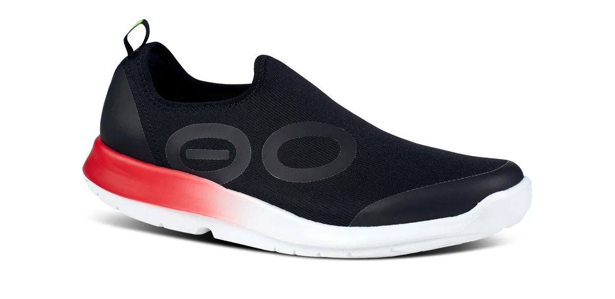 OOfos Men's OOmg Sport Low Shoe - Fire Fade 3 OOfos Men's OOmg Sport Low Shoe - Fire Fade