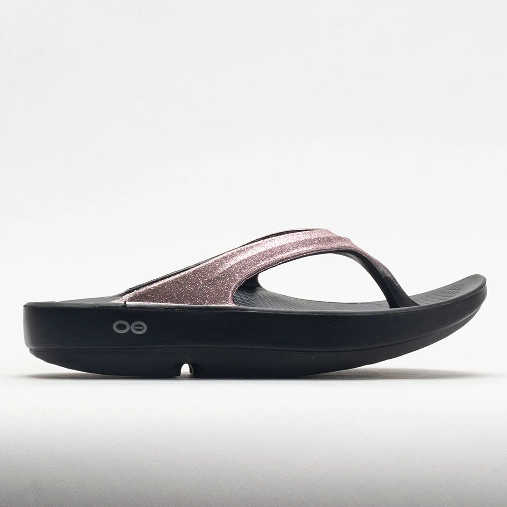 OOFOS OOlala Luxe Women's Rose Sparkle 3 OOFOS OOlala Luxe Women's Rose Sparkle
