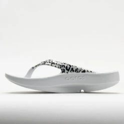OOFOS OOlala Limited Women's White/Black Leopard -fashion shoes 570571 2