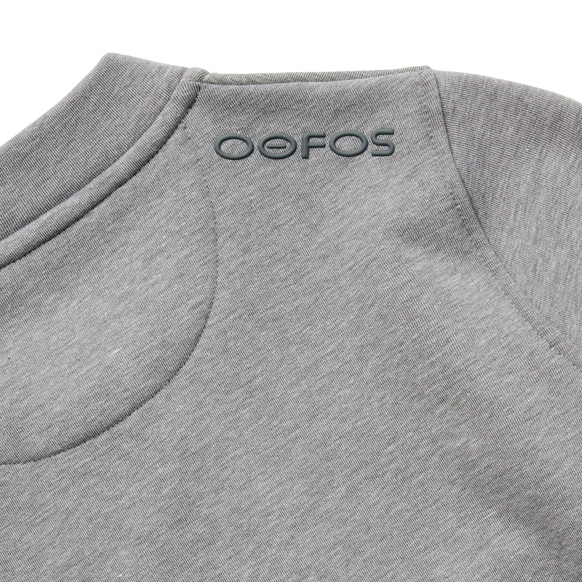 OOfos Women's COOl Down ¼ Zip - Gray Heather 9 OOfos Women's COOl Down ¼ Zip - Gray Heather - Image 7