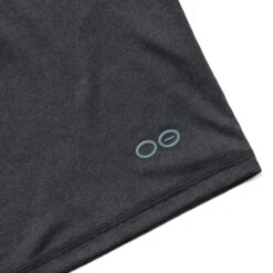 OOfos Men's COOl Down T Shirt - Dark Gray Heather -fashion shoes 9000DKGRYHEA Shot03
