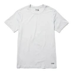 OOfos Men's COOl Down T Shirt - Light Gray Heather