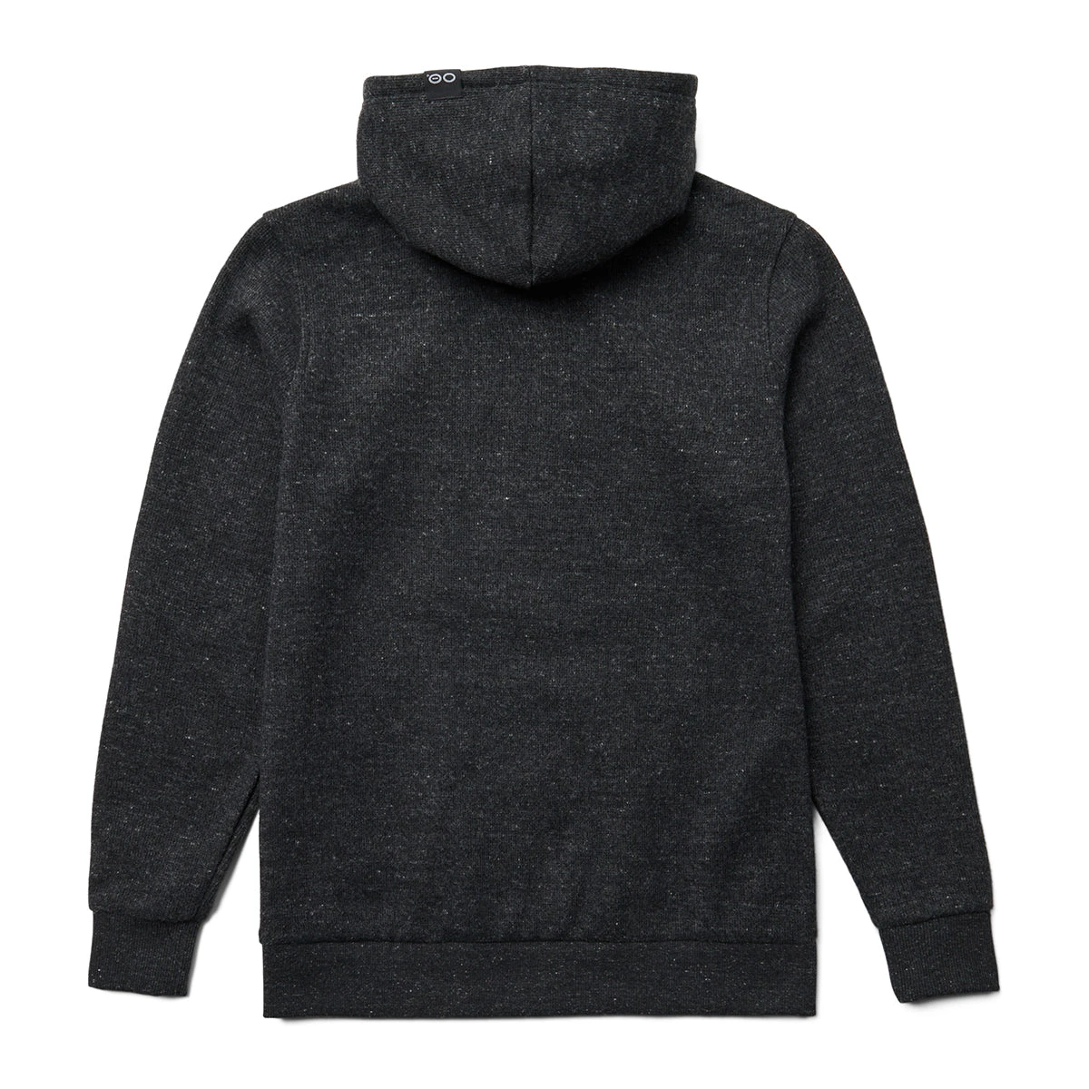 OOfos Men's OOmy Knit Hoodie - Dark Charcoal Gray Heather 4 OOfos Men's OOmy Knit Hoodie - Dark Charcoal Gray Heather - Image 2