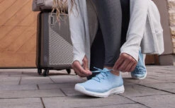 OOfos Women's OOmg Sport LS Low Shoe - Carolina Blue -fashion shoes CarolinaBlue LS2