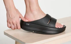 OOfos Women's OOmega OOahh Sandal - Black -fashion shoes MicrosoftTeams image 257