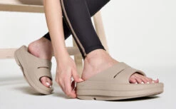 OOfos Women's OOmega OOahh Sandal - Nomad -fashion shoes MicrosoftTeams image 274