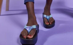 OOfos Women's OOmega OOlala Luxe Sandal - Atlantis -fashion shoes MicrosoftTeams image 50