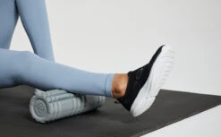 OOfos Women's OOmg Sport Low Shoe - White Black -fashion shoes MicrosoftTeams image 9