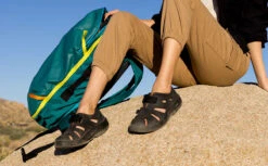 OOfos Women's OOcandoo Sandal - Black -fashion shoes OOcandoo Womens Black2