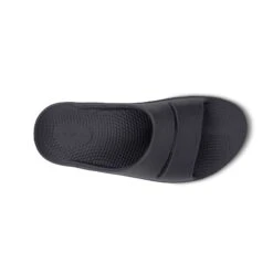 'OOFOS' Unisex OOahh Slide Sandal - Black -fashion shoes Product Images1100BLK 6 1024x1024@2x