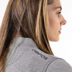 OOfos Women's COOl Down ¼ Zip - Gray Heather 11 OOfos Women's COOl Down ¼ Zip - Gray Heather -fashion shoes Womens 1 4Zip 2