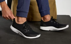 OOfos Women's OOmg Sport LS Low Shoe - White Black -fashion shoes Womens Blk1